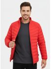 Pánská prošívaná bunda červená