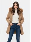Dámská prošívaná bunda béžová