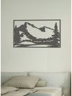 Dřevěný obraz ze dřeva Silueta hor