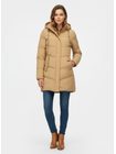 Dámska zimná bunda s kožušinovou podšívkou béžová