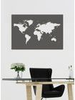 Dřevěné nástěnné umění Mapa světa