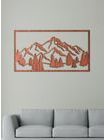 Dřevěný obraz Horská krajina