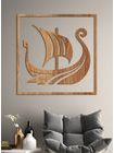Dřevěný obraz Vikingská loď