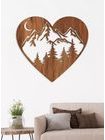 Dřevěný nástěnný obraz Láska k horám