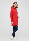 Červená dlhá dámska mikina