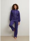 Dámská tepláková souprava crop top fialová