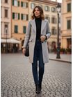 Dámsky kabát sivý