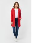 Červená predĺžená dámska mikina