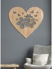 Drevený obraz Srdce plné motýľov