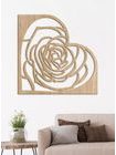 Drevená dekorácia na stenu ROSE