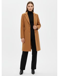 Dámsky kabát svetlohnedý