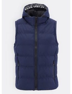Pánská prošívaná vesta tmavě modrá