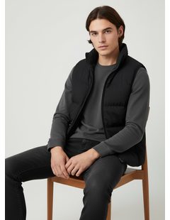 Pánská prošívaná vesta černá