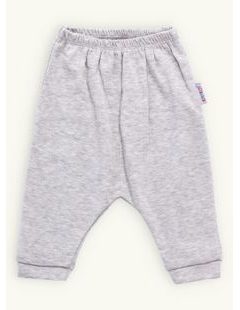 Dětské tepláky bez potisku šedé