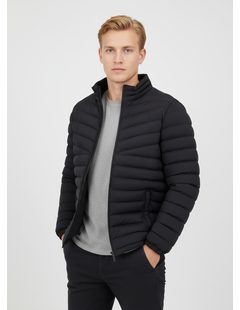 Pánska prešívaná bunda čierna