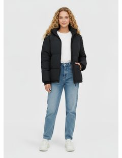 Dámská krátká zimní bunda černá