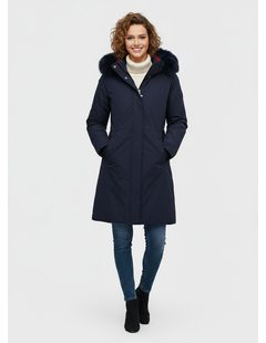 Dámská oboustranná bunda tmavě modro-červená