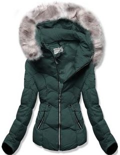 Zimná bunda s kapucňou khaki | Zimné bundy | Trendova.sk