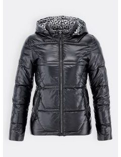 Dámska obojstranná bunda čierno-biela