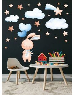 Roztomilý zajačik medzi hviezdami