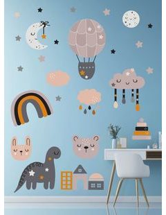 Pastelové barvy hvězdná noc