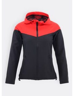 Dámska joggingová bunda čierno-červená