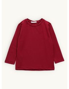 Dětské tričko bez potisku bordó