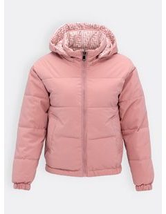 Dámska krátka prešívaná bunda púdrová