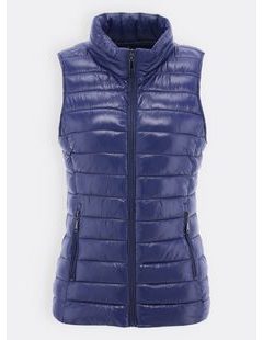 Dámská prošívaná vesta tmavě modrá