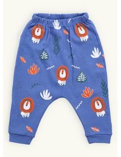 Dětské tepláky se lvy modré