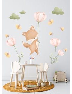 Líška v kvetinovej záhrade