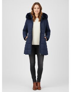 Dámská prošívaná bunda tmavě modrá