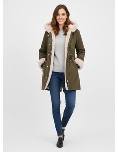 Dámská přechodná zimní bunda olivová