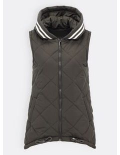 Dámská přechodná vesta tmavě zelená