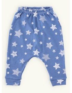 Dětské tepláky s potiskem hvězd modré