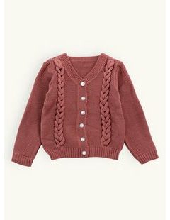 Dětský pletený svetr hnědý