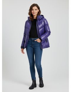 Dámská prošívaná bunda fialová