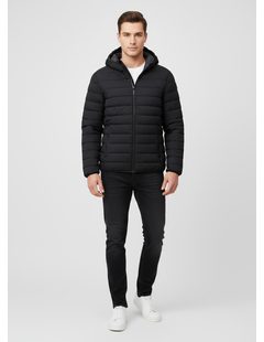 Pánská prošívaná bunda černá