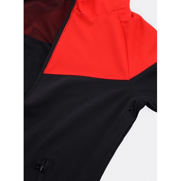 Dámská joggingová bunda černo-červená