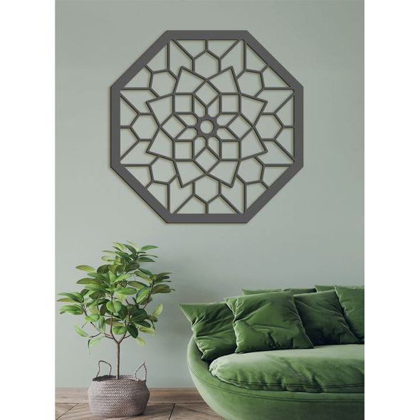 Dřevěná mandala na zeď LAURA