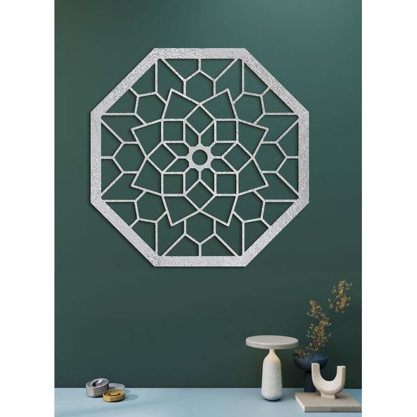 DREVENÁ MANDALA NA STENU LAURA