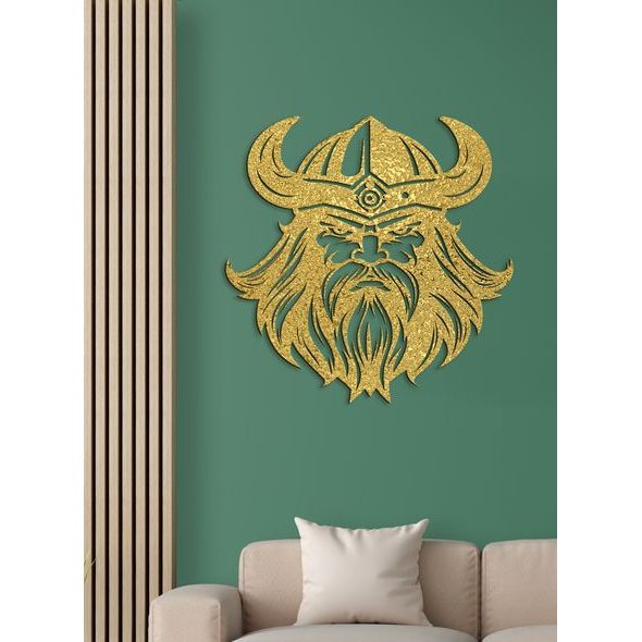 Dekorativní dřevěný obraz Viking