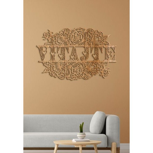 Drevený nápis "VITAJTE"