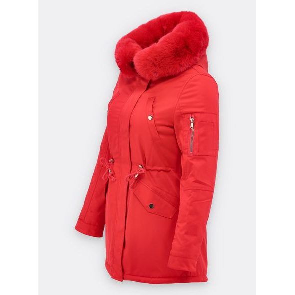 Dámska zimná bunda červená