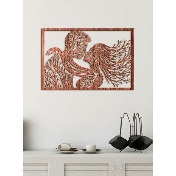 Romantický dřevěný obrázek BOZK