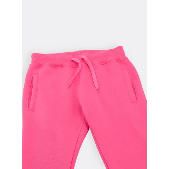 Dámské tepláky bez potisku malinově růžové