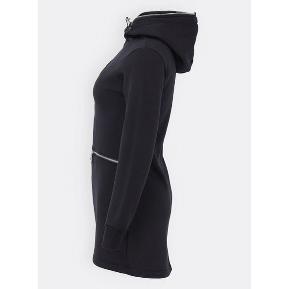 Čierna dlhá dámska mikina