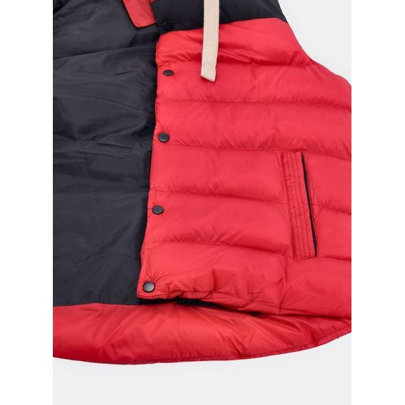 Pánská prošívaná vesta červená