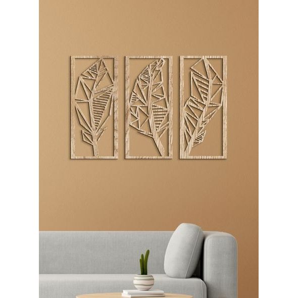 Třídílný obraz 3D listu