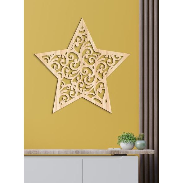Dřevěná dekorace Hvězda Orientu